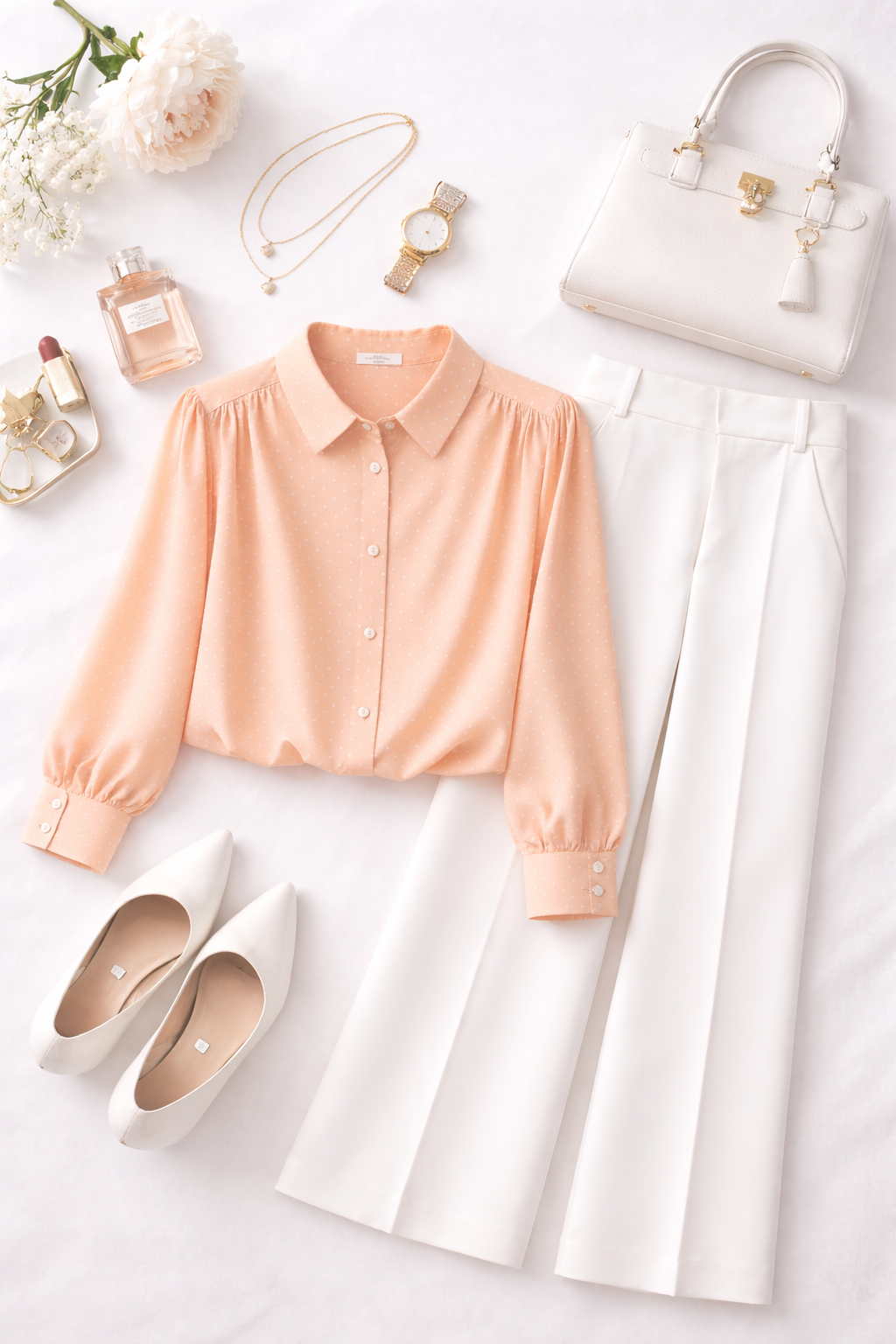 Peach Lumière Blouse - Image 3