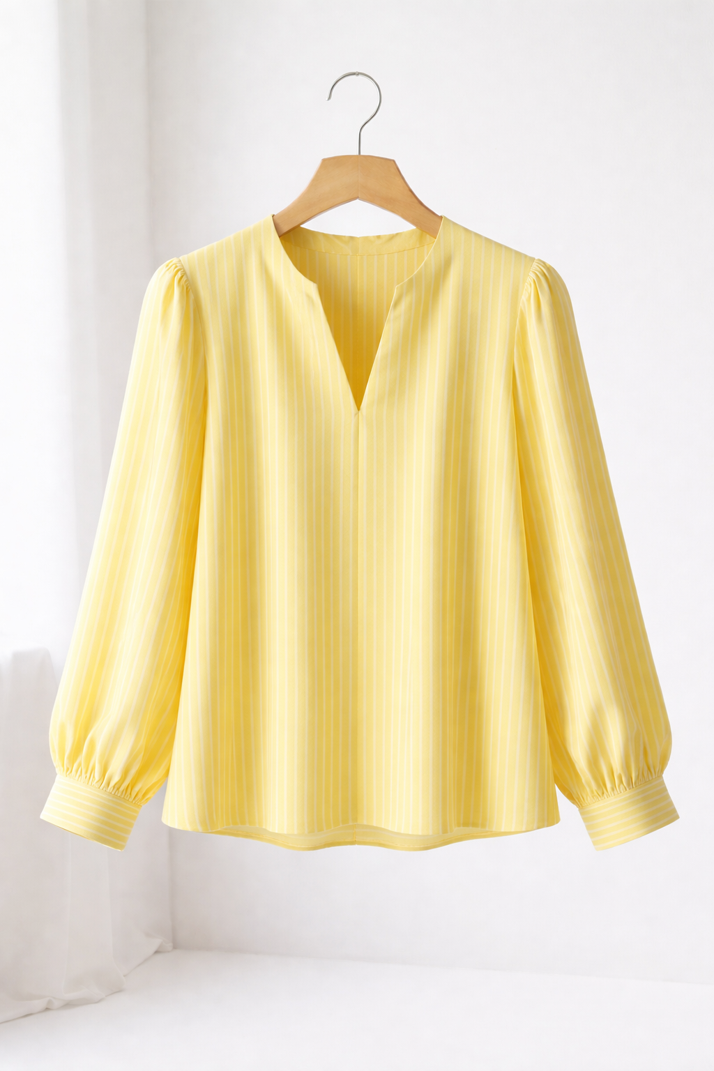 Yellow Stripe Cotton Blouse