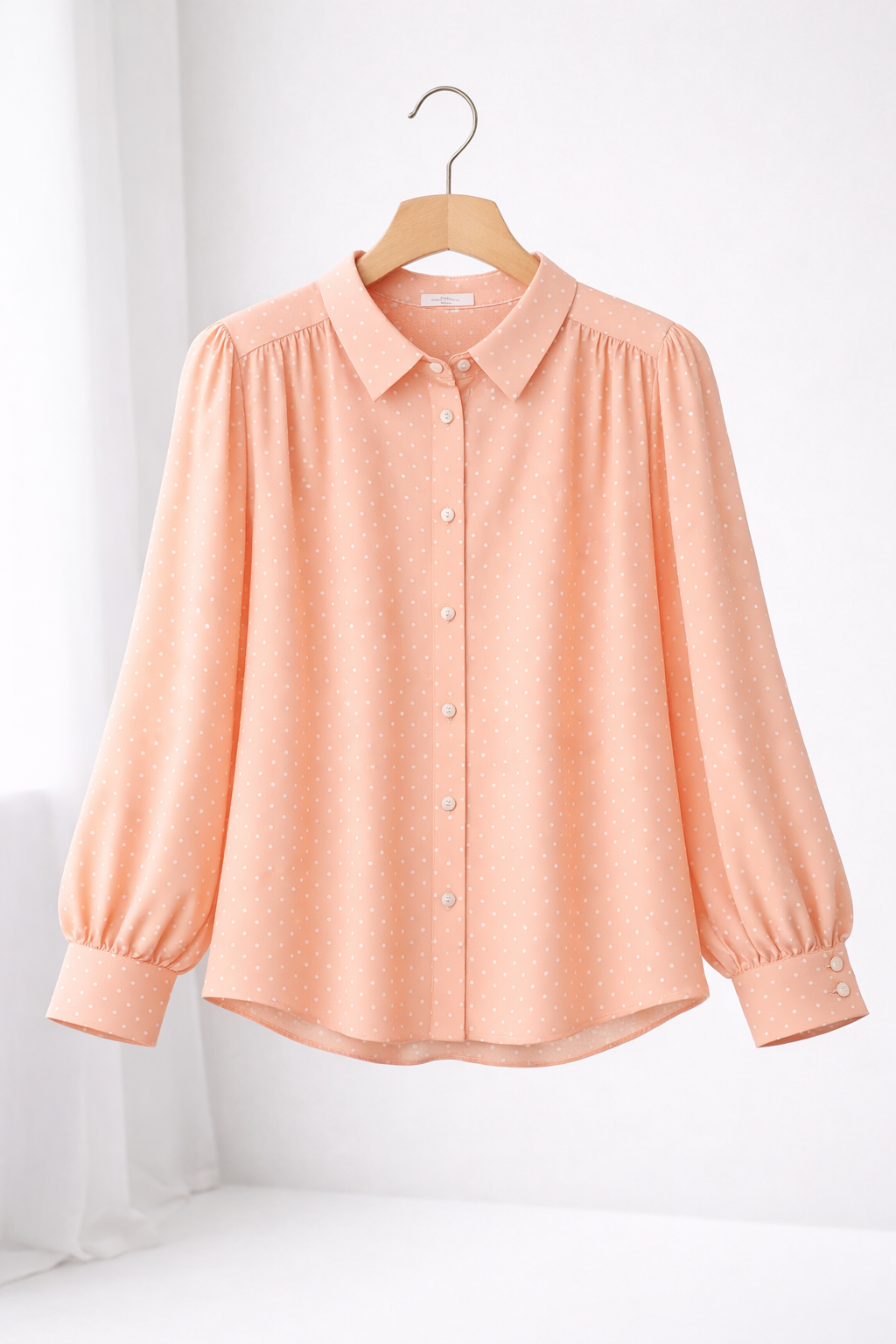 Peach Lumière Blouse