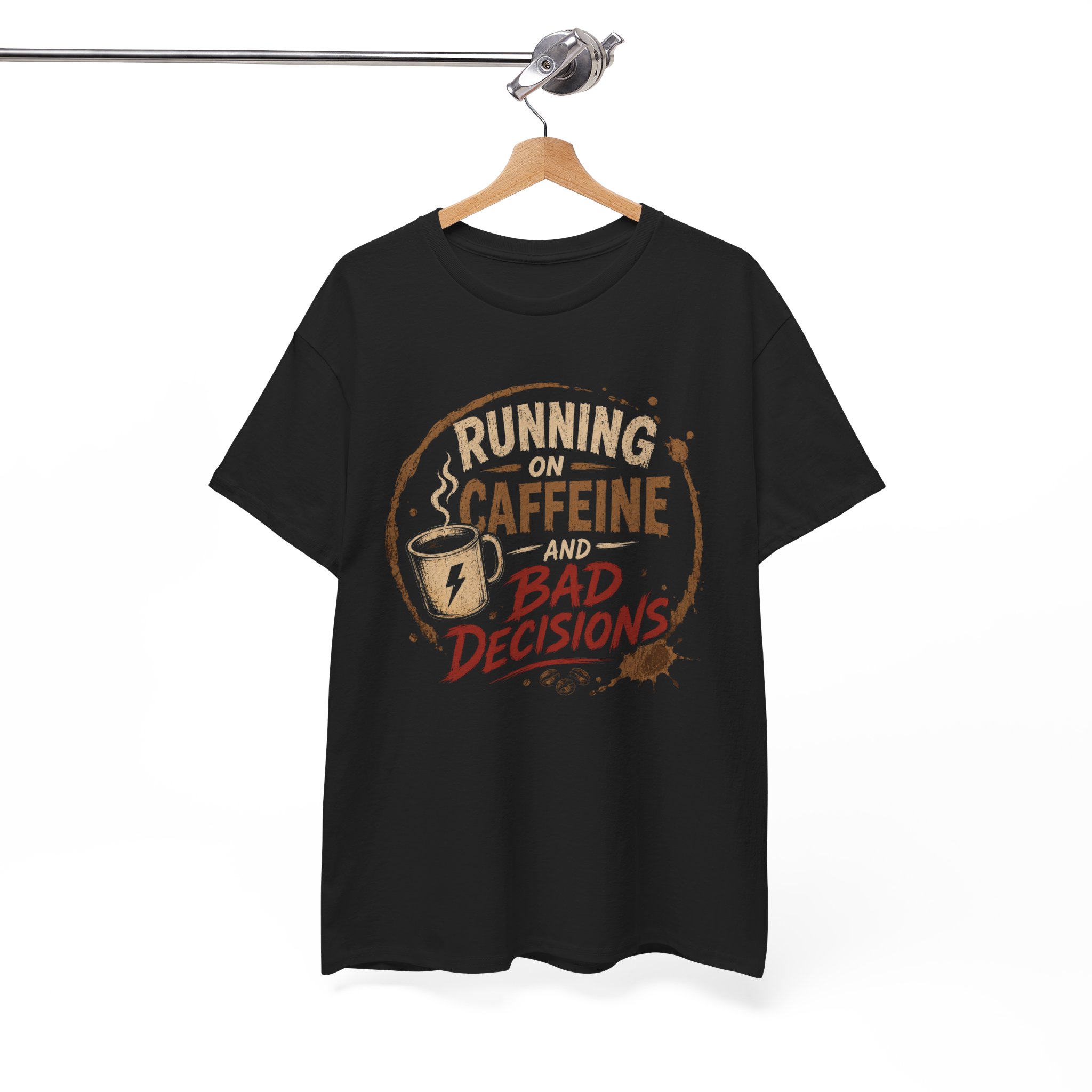 Running on Caffeine and Bad Decisions Tee - Image 2