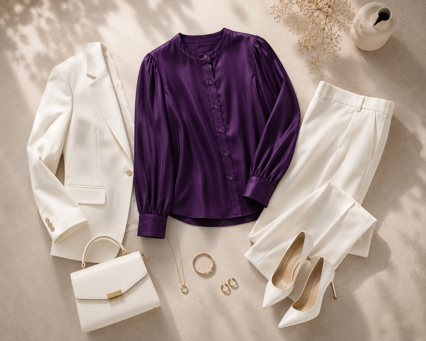 The Amara Satin Blouse - Image 2